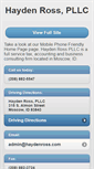 Mobile Screenshot of haydenross.com